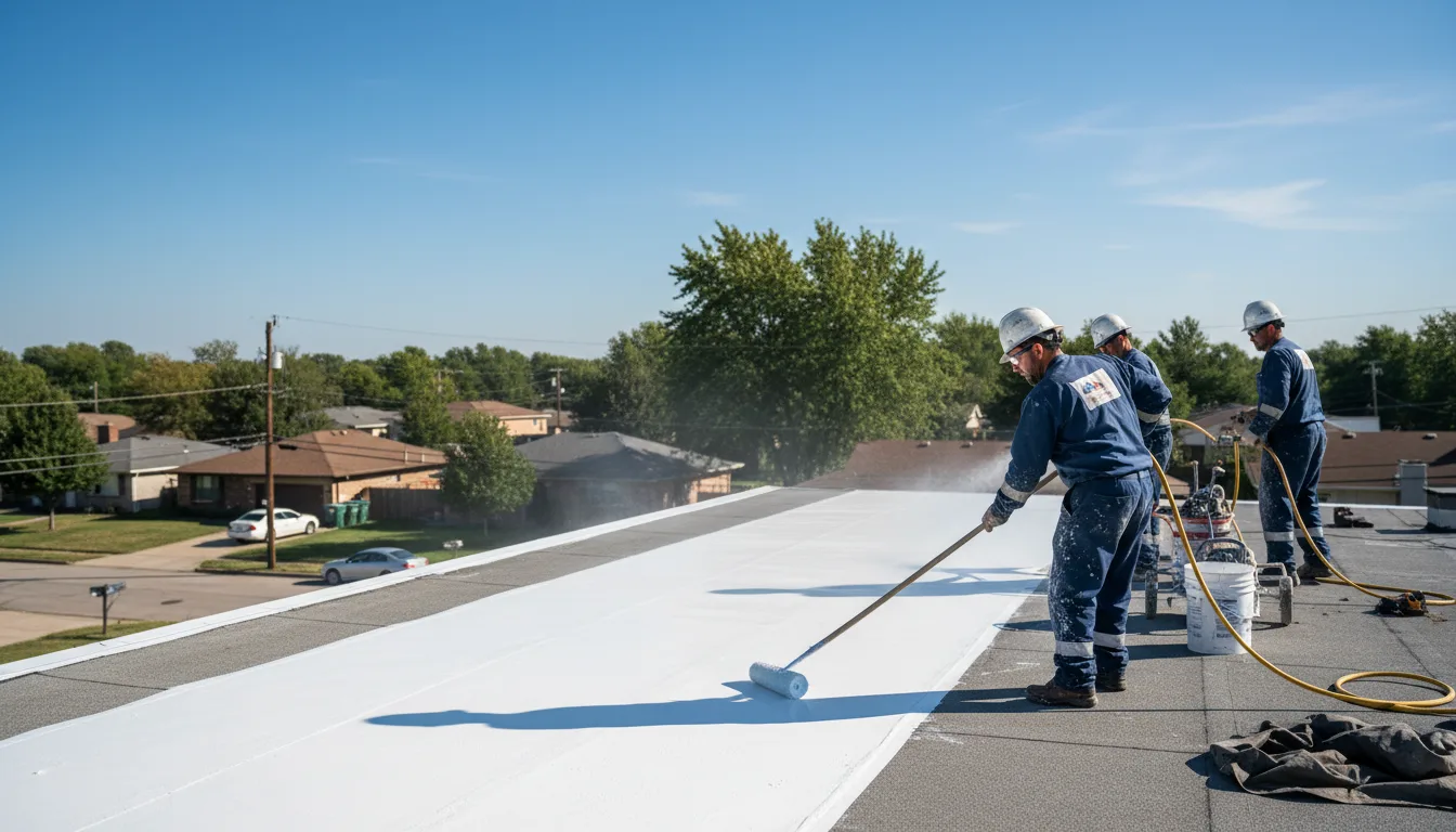 Commercial roof coating in Columbia, NJ near me